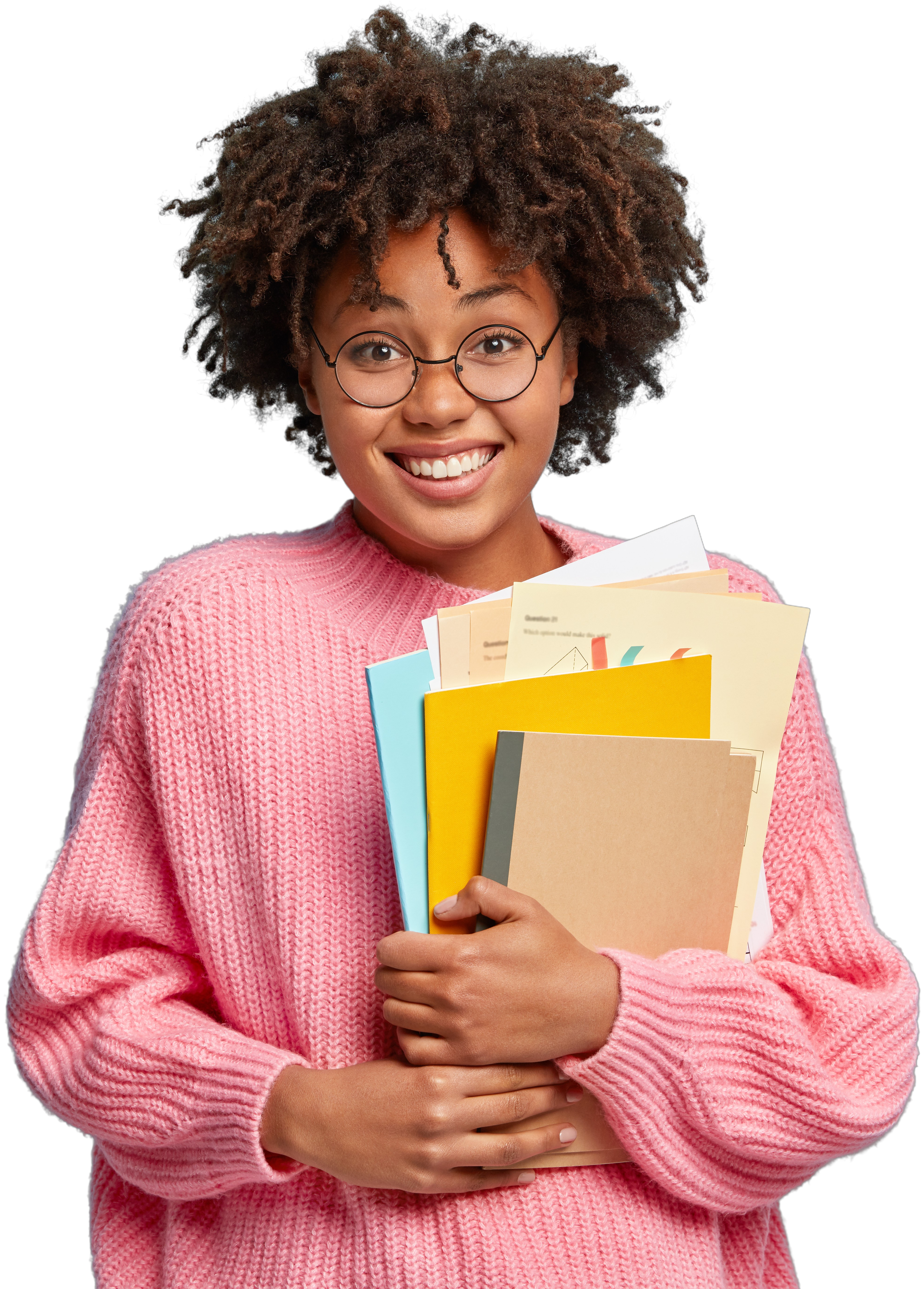 Imagem de uma pessoa feliz e realizada